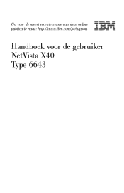 Lenovo NetVista X40 User Guide for NetVista 6643 systems (Dutch)