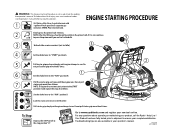 Ryobi RY08420A Engine Starting Procedure