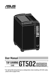 Asus TUF Gaming GT502 users manual in multiple languages
