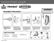 Bissell ProHeat Advanced Upright Carpet Cleaner 1846 Quick Start Guide