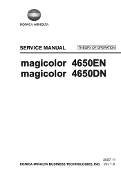Konica Minolta A00F011 Service Manual