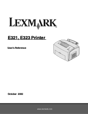 Lexmark 323n User's Reference