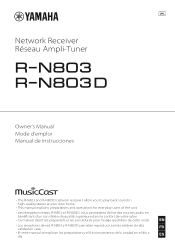 Yamaha R-N803D R-N803/R-N803D Owner s Manual