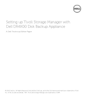 Dell PowerVault DR2000v IBM Tivoli Storage Manager - Setting Up Tivoli Storage Manager with the Dell DR Series System