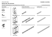 Fisher and Paykel RS3084SRHK1 Installation Guide - Toe Kick