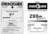 RCA RPW160 Energy Label