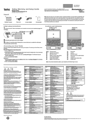 Lenovo ThinkPad Yoga 11e (English) Safety, Warranty, and Setup Guide