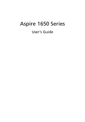 Acer Aspire 1650 User Manual