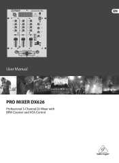 Behringer DX626 Manual