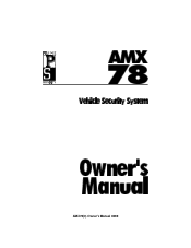 Clifford Prime AMX 78 Owners Guide