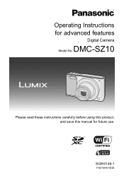 Panasonic DMC-SZ10K Operating Instructions