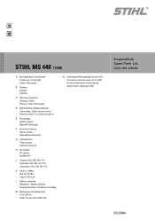 Stihl MS 440 R MAGNUM Parts List