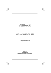 ASRock 4Core1600-GLAN User Manual