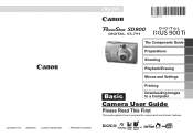 Canon PowerShot SD900 PowerShot SD900 / DIGITAL IXUS 900 Ti Camera User Guide Basic