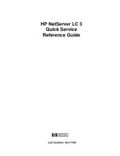 HP LC2000r HP Netserver LC 3 Quick Service Guide
