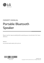 LG PL2 Owners Manual