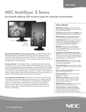 NEC E201W-BK E231W-BK : spec brochure