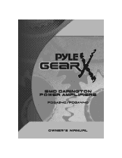 Pyle PDGA240 Owners Manual