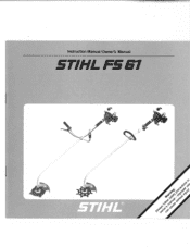 Stihl FS 61 Instruction Manual