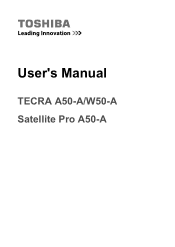 Toshiba Tecra W50-ABT1500 User Manual