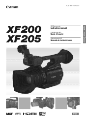 Canon XF200 XF200 XF205 Instruction Manual