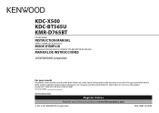 Kenwood KDC-X500 North America