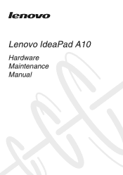 Lenovo A10 Laptop Hardware Maintenance Manual - Lenovo A10