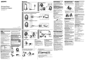 Sony MDR-RF985RK Operating Instructions