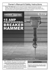 Harbor Freight Tools 68147 User Manual