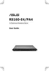 Asus RS160-E4 PA4 User Guide