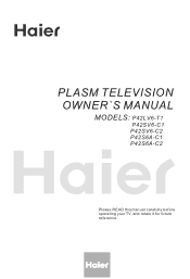 Haier UPT-42V User Manual