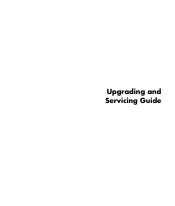 HP Pavilion t3700 Upgrading and Servicing Guide