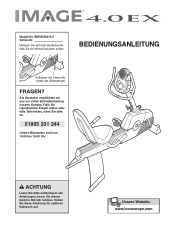 Image Fitness 4.0 Ex Bike German Manual