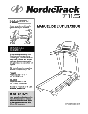 NordicTrack T11.5 Treadmill French Manual