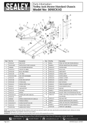Sealey 3010CX Parts Diagram