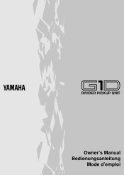 Yamaha G1D Owner's Manual