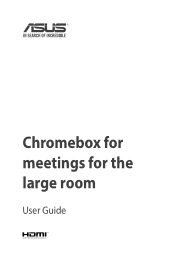 Asus Chromebox for meetings CN62 Users manual English