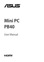 Asus Mini PC PB40 PB40 Users Manual English