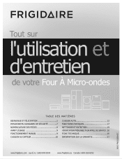 Frigidaire FGMO205KF Complete Owner's Guide (Français)