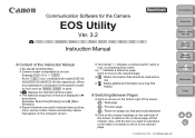 Canon EOS-1D C EOS Utility Ver.3.2 for Macintosh Instruction Manual