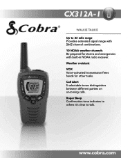 Cobra CX312A-1 CX312A-1 Features & Specs