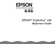 Epson Perfection 636 User Manual