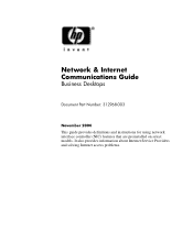 HP Dx5150 Network & Internet Communications Guide