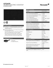 Thermador CET366TB Product Specs