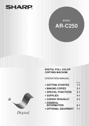 Sharp AR-C250 AR-C250 Operation Manual
