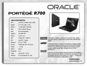 Toshiba Portege R700-Oracle OraclespecsheetR700.pdf