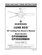 Emerson CF550 Owner Manual
