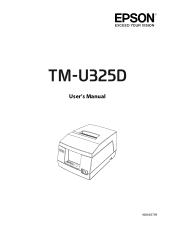 Epson TM-U325 Users Manual