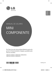 LG CM8440 Owners Manual - Spanish