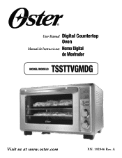 Oster Black Stainless Collection Digital Toaster Oven Instruction Manual
